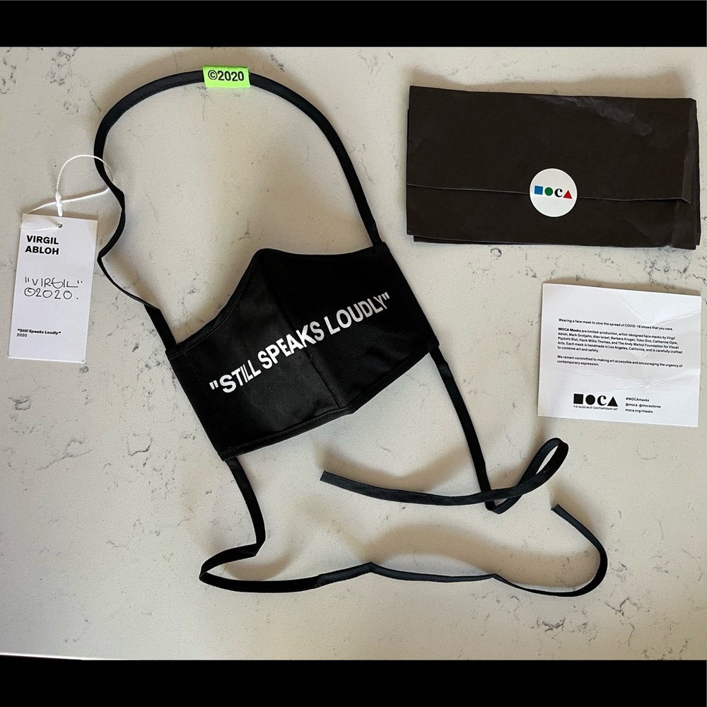 NEW! MOCA x Virgil Abloh face mask